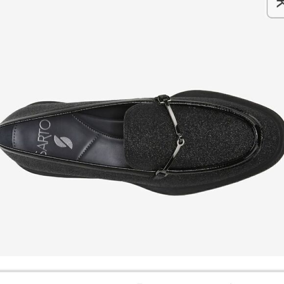 Sarto "Eda 3" black glitter loafer item number 563239 size 7 NWT - Picture 5 of 10